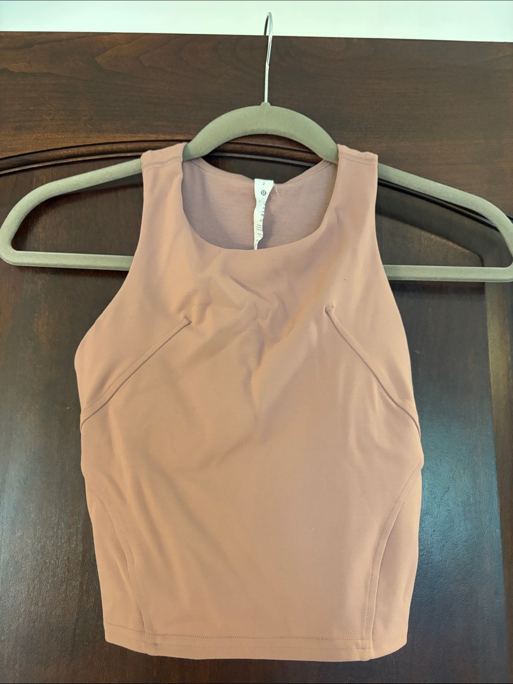 lululemon athletica Dusty Mauve High Neck Crop